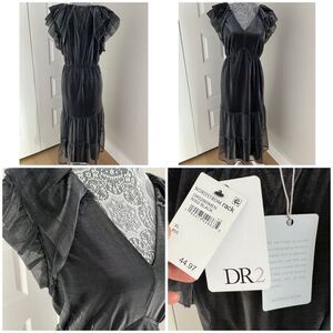 NWT DR2 by Daniel Rainn Layered Chiffon Dress